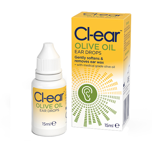 Cl-ear Olive Oil Ear Drops 15ml - a standard olive oil drop option for pre-appointment ear wax softening
