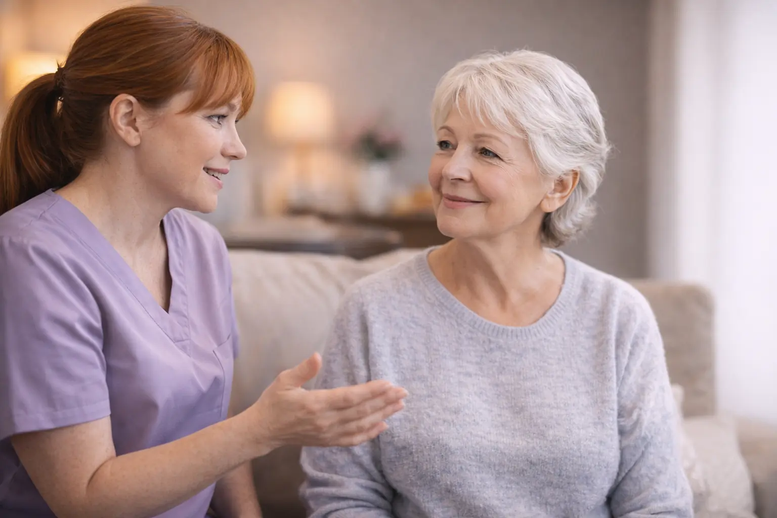 Qualified nurse providing professional ear care