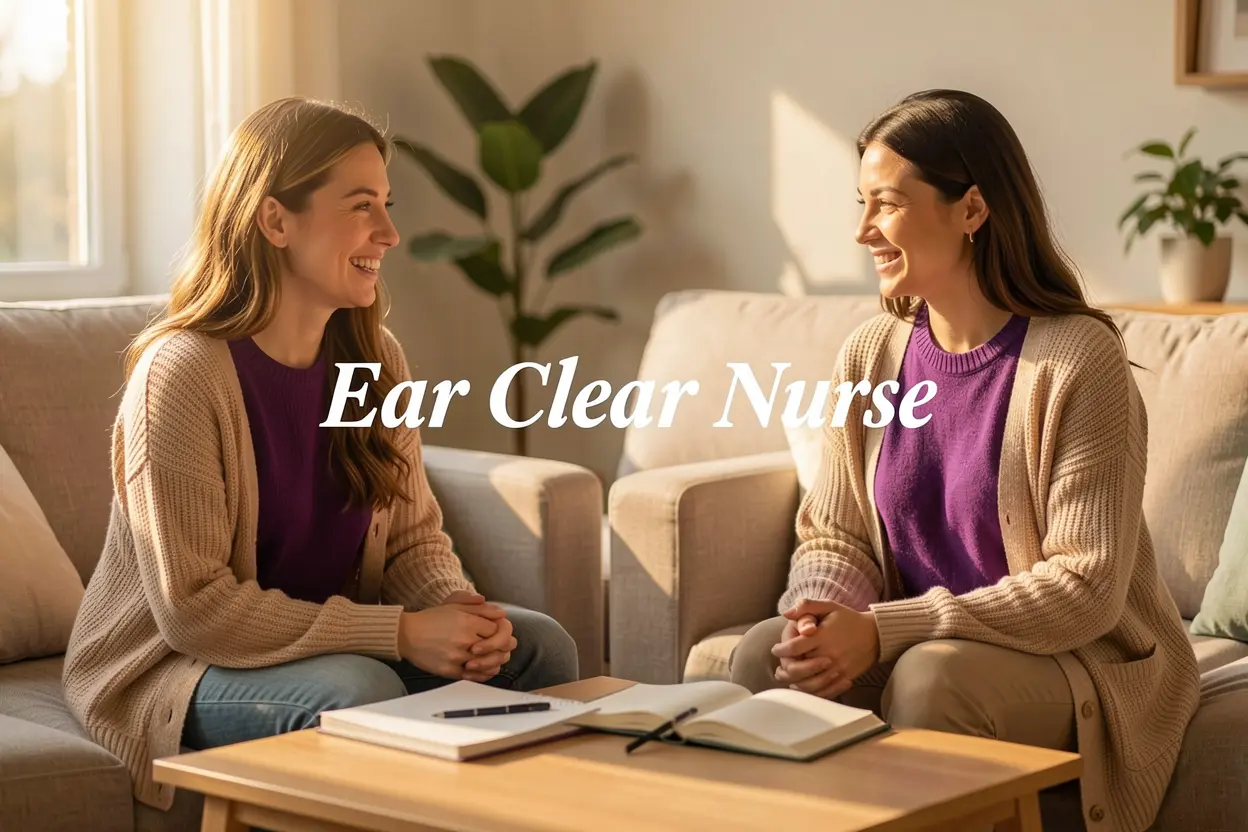 Ear care consultation in a calm and welcoming setting