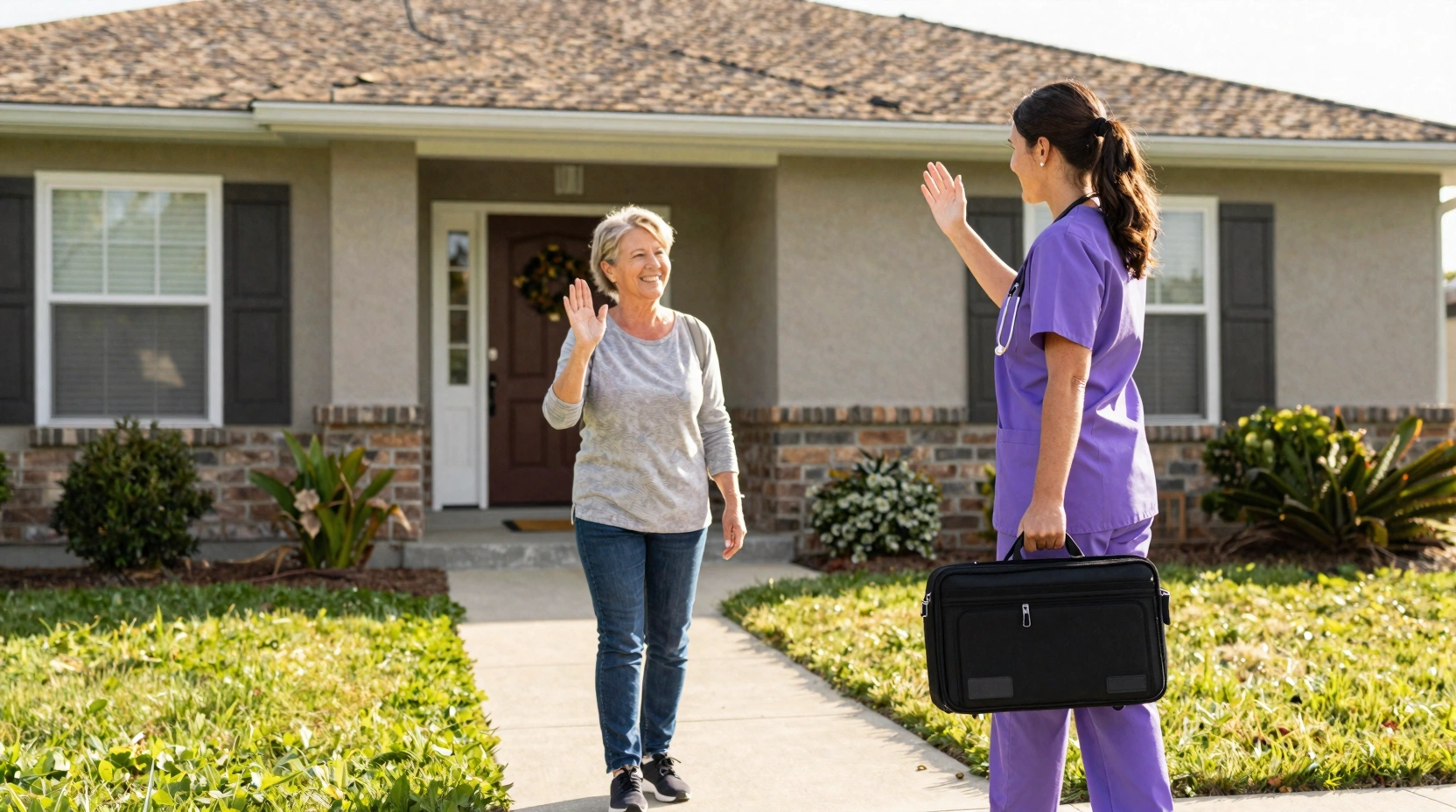 Home visit ear care service by a qualified nurse