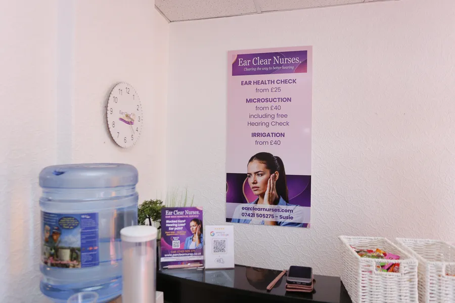 Front of the Ear Clear Nurse clinic on opening day