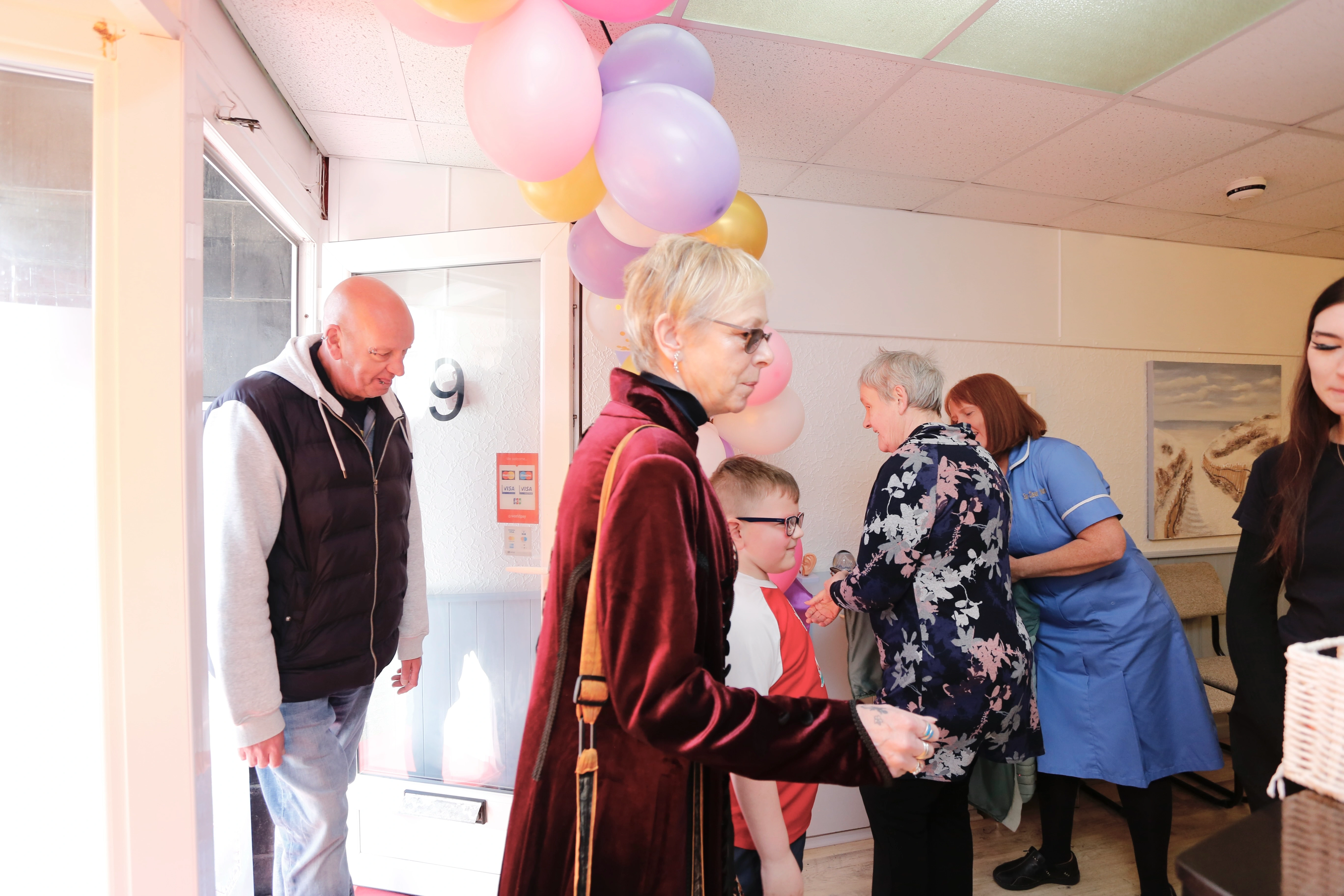 Guests spending time in the clinic and looking around during the open day