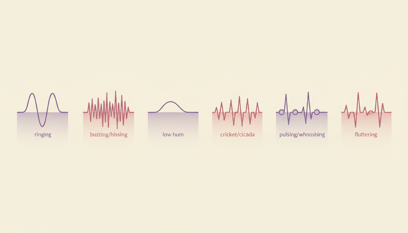 Abstract sound wave patterns representing research data